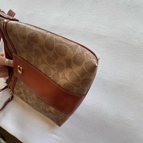 COACH Kitt Messenger Crossbody Bag In Leather CC533 Brass Tan/Rust - Picture 9 of 9